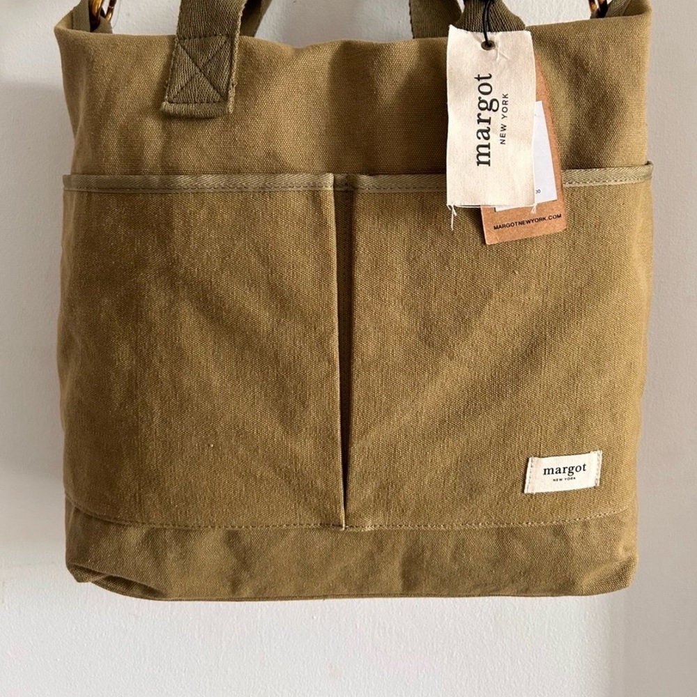 Margot Khaki Canvas Tote Blair - Picture 12 of 12